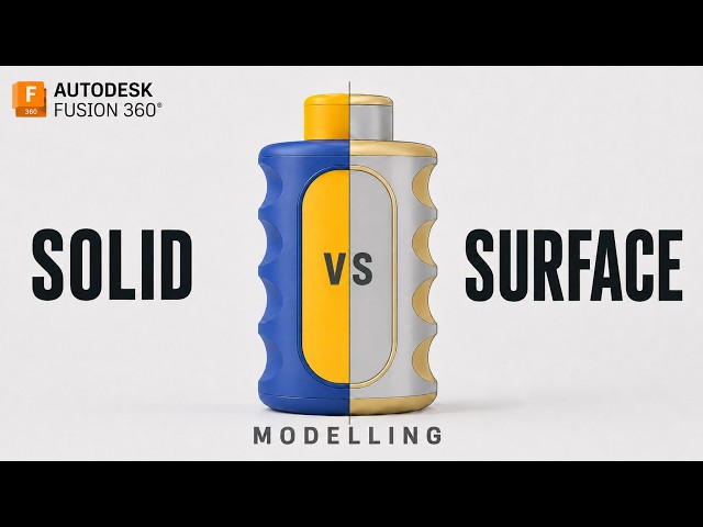Solid vs Surface Modelling in Fusion 360