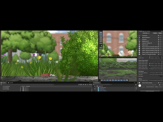 Short sidescrolling view of the environment of 2D video game I'm developing.