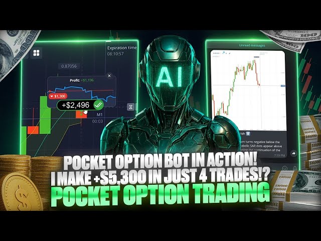 POCKET OPTION BOT IN ACTION! I MAKE +$5,300 IN JUST 4 TRADES!? | POCKET OPTION TRADING