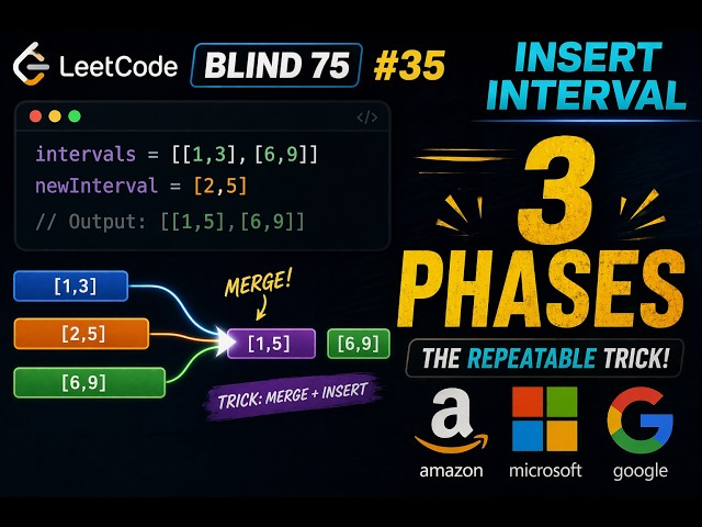 Insert Interval: The Cleanest Way to Solve It | Blind 75 #35