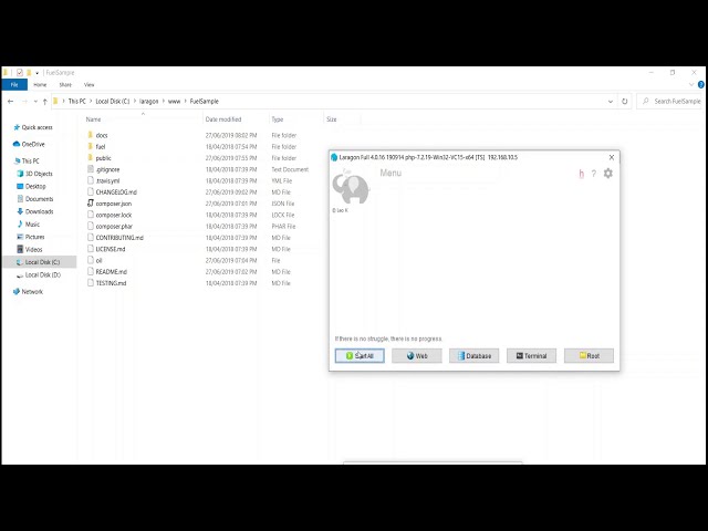FUEL PHP Tutorial Series Part 1 Config and Run