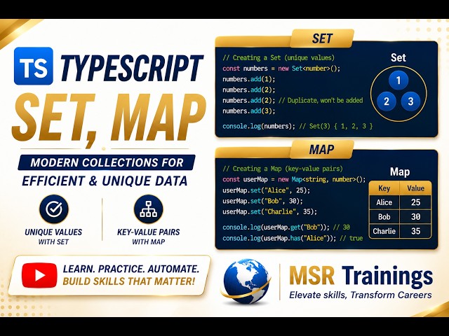 Typescript Set and Map Session 7 - 🚀 Master Playwright with Typescript