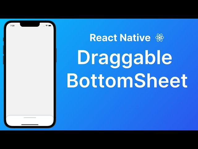 Draggable Bottom Sheet with PanResponder and Animated - React Native