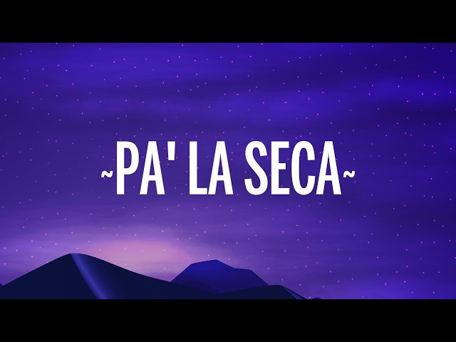 Maluma, Ryan Castro - Pa' la seca (Letra/Lyrics)