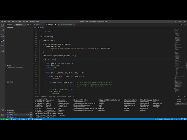 FPP Remote C/C++ Debugging with VS Code