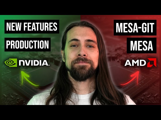 Linux Drivers TESTED - AMD & NVIDIA Benchmarks (mesa-git, New Features, etc.)