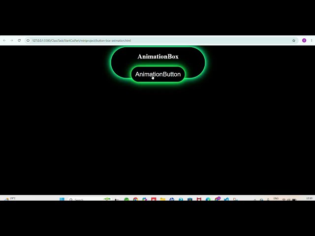 Beautiful  animation of box from html css