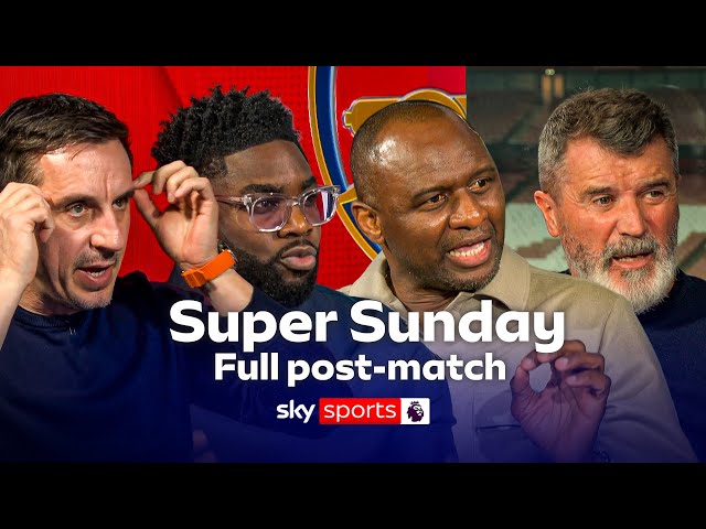 Keane, Vieira, Richards & Neville FULL Super Sunday post-match analysis | Arsenal 2-3 Man Utd