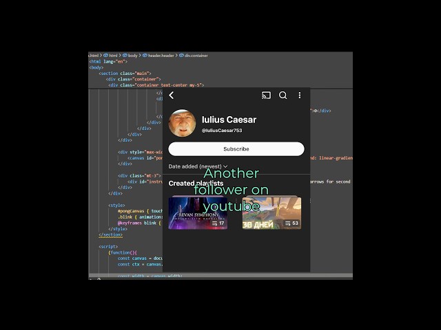 Day9 of making websites for every new follower #websites #coding #followers #python #javascript
