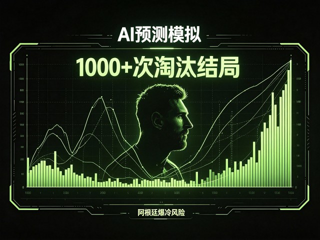 AI把今天模拟了一万次:1000多次梅西被淘汰!卫冕冠军阿根廷今晚有危险?| AI预测世界杯 7/3 | FIFA World Cup 2026