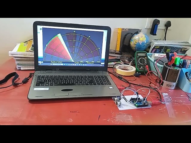 Radar system using Arduino uno
