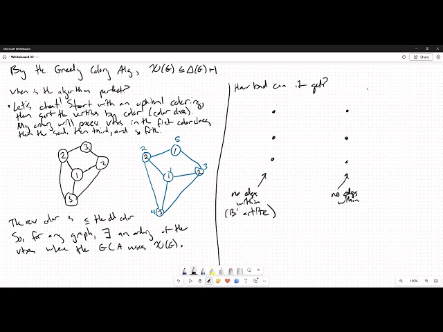 Greedy Coloring Algorithm Analysis continued