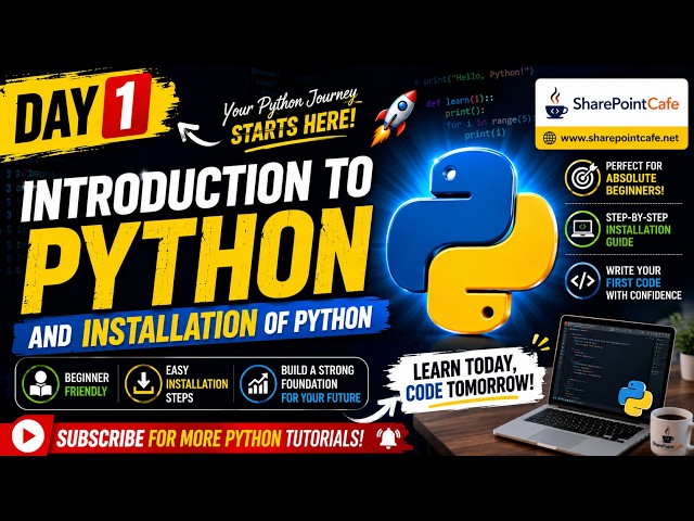 Day 1 : Introduction to Programming and Python  | Python Tutorial for Beginners #pythonprogramming