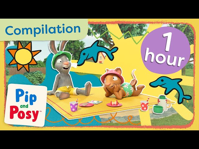 Beach & Sandpit Fun 🏖️ • 1 HOUR • Pip & Posy Full Episodes