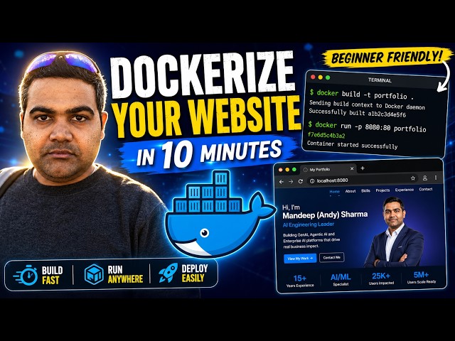 Dockerize Your Application in 10 Minutes | Docker Hands-on Tutorial for Beginners