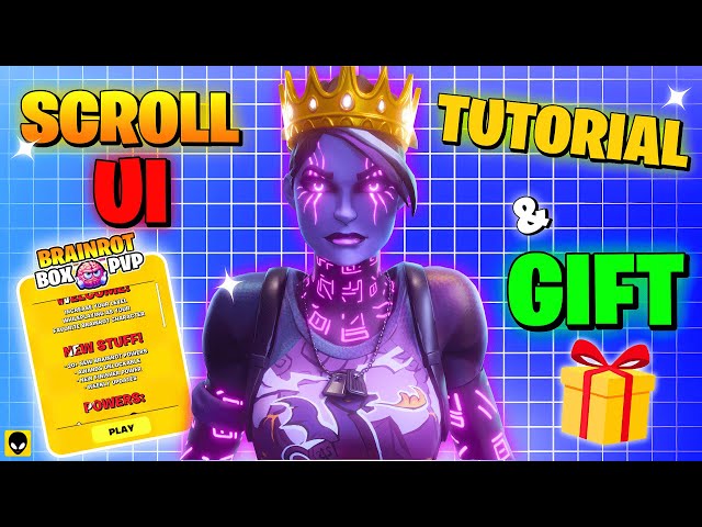 SCROLL UI TUTORIAL UEFN | GIVEAWAY