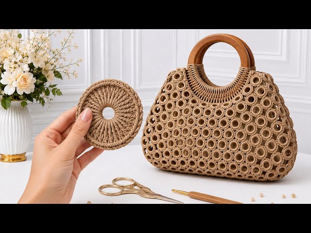 How to Crochet a Stunning Ring Motif Bag | Easy Crochet Bag Tutorial Step by Step