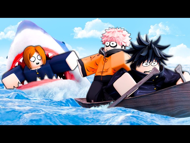 JJK Voice Actors SURVIVE a Shark Attack on Roblox!