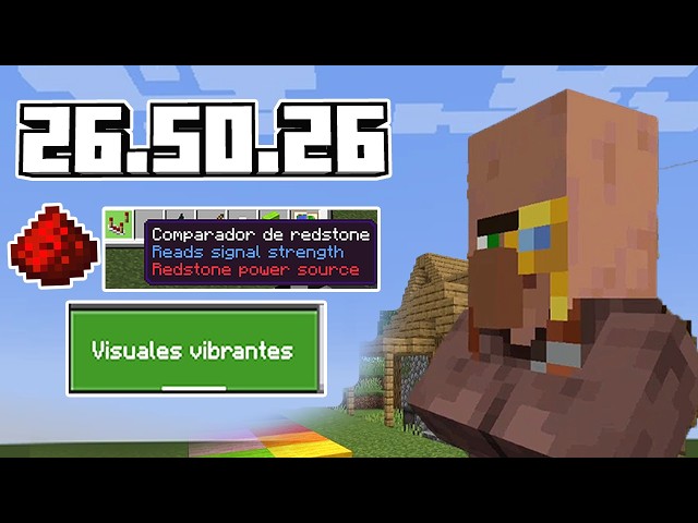 VIBRAN VISUAL UPDATE MEJORES COJINES Y ETIQUETA  DE REDSTONE Minecraft 26.50.26 Bedrock