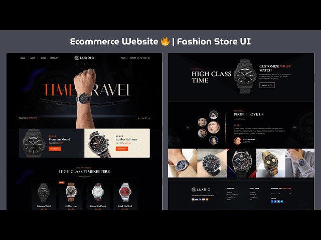 How to Make Ecommerce Website Using HTML CSS JavaScript 🔥 | Fashion Store Design