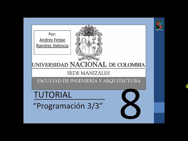 Tutorial 8 de MATLAB en español - Programación 3/3