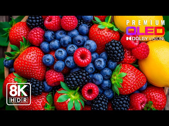 Juicy Fruit Colors in 8K HDR 120FPS | Dolby Vision 4K / 8K Demo