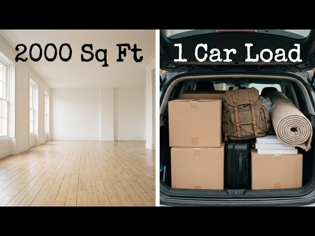 Downsizing 2000 sq ft House To 1 Car Load of Possessions! (Decluttering Journey)