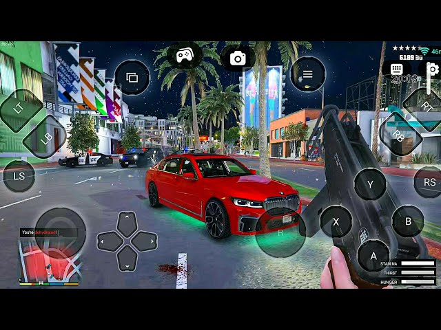 GTA 5 PLUS ON CHIKII CLOUD GAMING ANDROID GTA 5 POLICE CHASE (chikii cloud gaming)