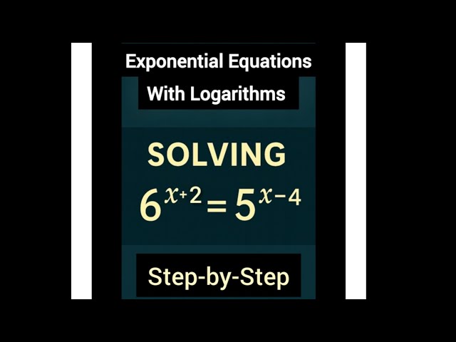 How to Solve Exponential Equations with Narural Logarithms (Step-by-Step)