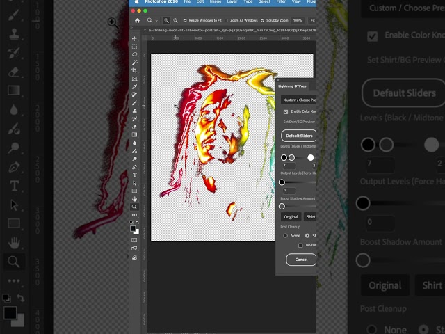 Halftoning and printing a shirt start to finish #dtfprinting #dtftransfers