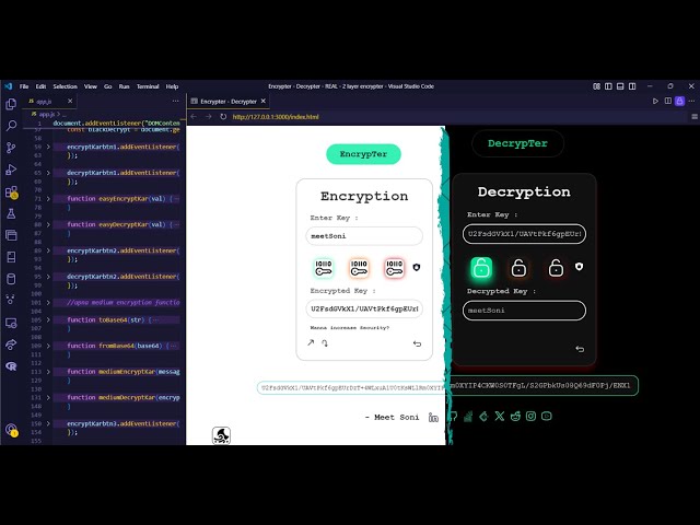 Encrypytify | Javascript Project | #encryption #decryption #collegeprojects #javascriptprojects