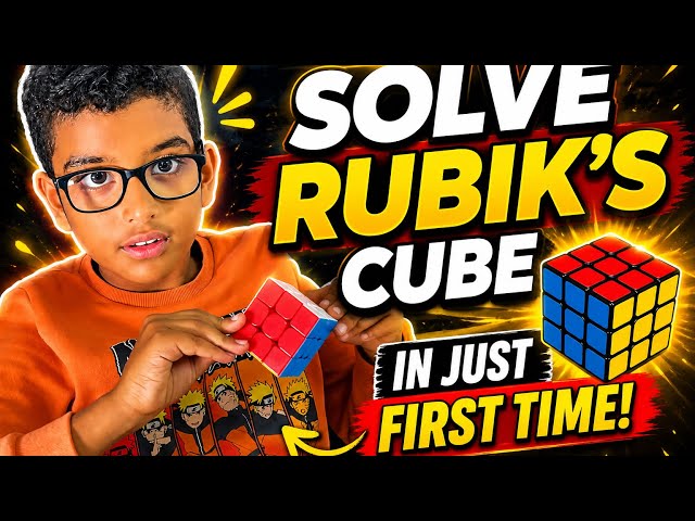 🎉 You solved your first Rubik’s Cube!#rubikscube #rubikscubetutorial #cubingcommunity #learncubing