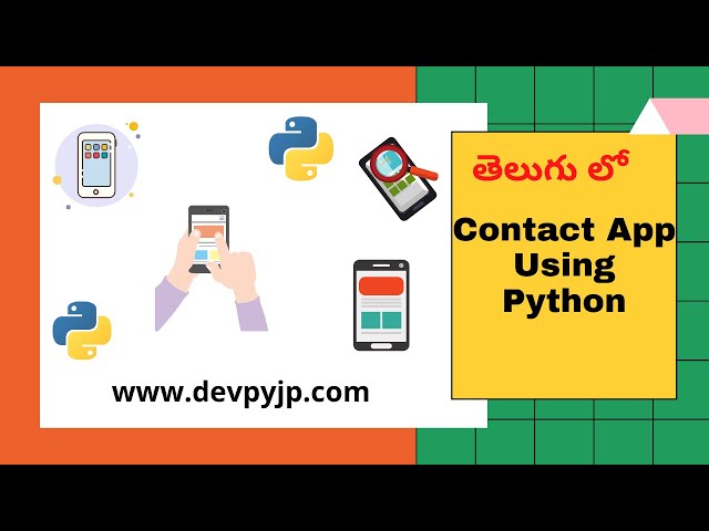 Contact App using Python | Python Projects in Telugu | Python tutorials Jp NaN