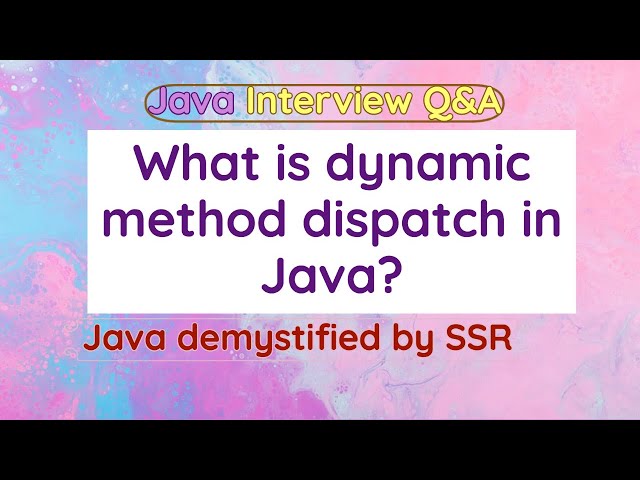 What is dynamic method dispatch in Java? Explain run-time polymorphism.