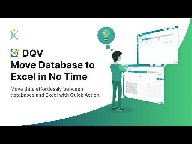 DQV Quick Action Migrate Tutorial | Move Data from Database to Excel in No Time