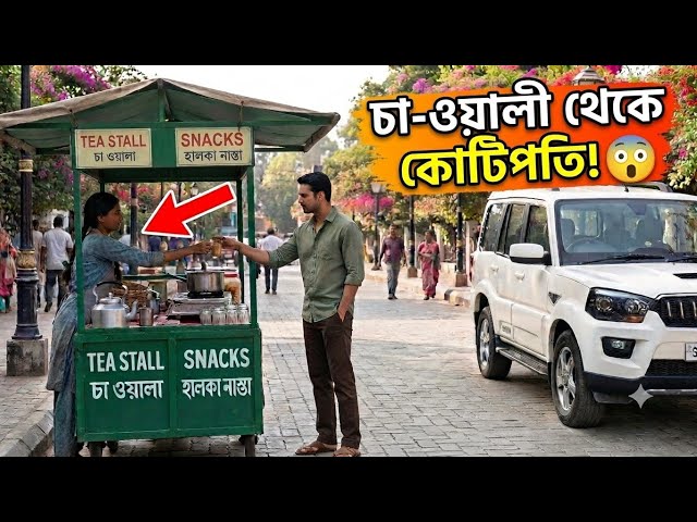 রাস্তার চা-ওয়ালী থেকে কোটিপতি! গরিব মেয়ের সততার অবিশ্বাস্য গল্প😭 এক হৃদয়স্পর্শী ঘুরে দাঁড়ানোর গল্প 💔