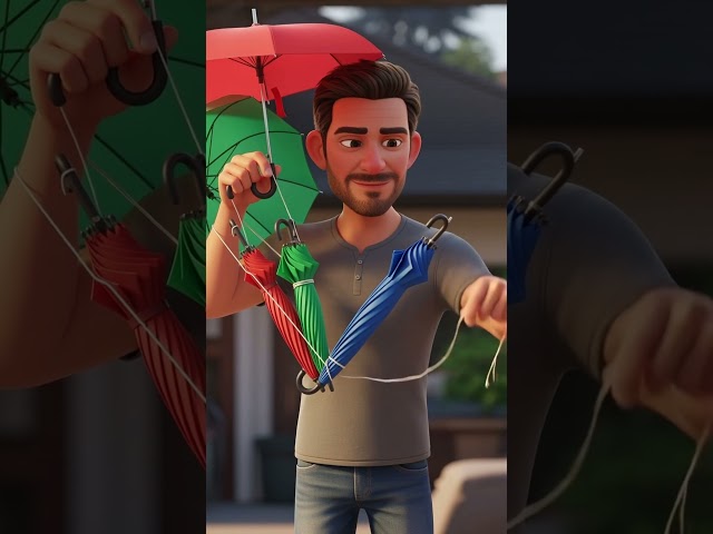 The Umbrellas Needed Sorting  I Used String