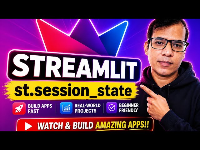 Streamlit session state  (st.session_state) #streamlit #python