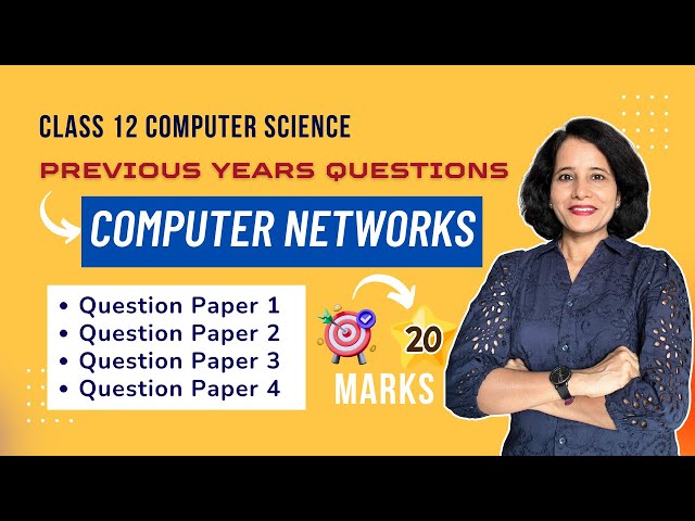 COMPUTER NETWORKS | Important Questions | Class 12 Computer Science | ENGLISH