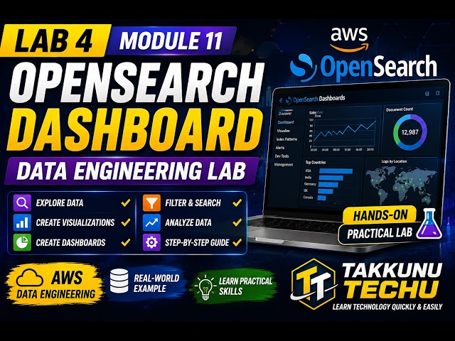LAB 4 | MODULE 11 | Amazon OpenSearch Dashboard | Data Engineering AWS Lab | Step-by-Step Tutorial