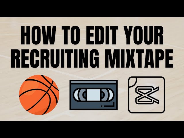 How to edit a basketball highlight mixtape with clips on capcut [tutorial]