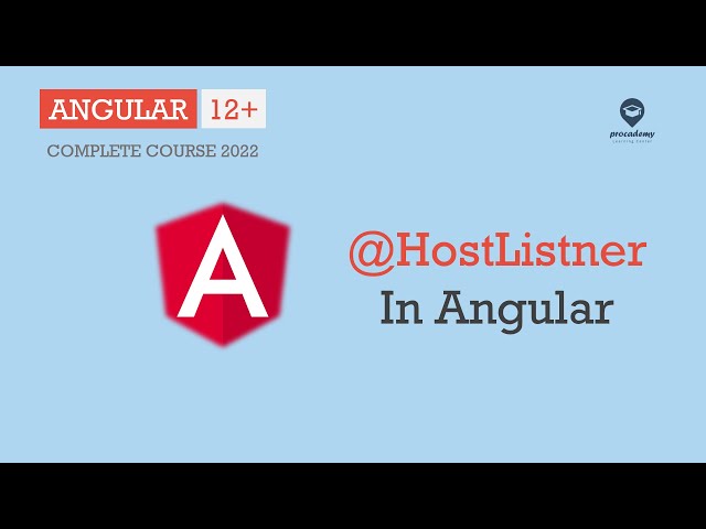 @HostListner in Angular | Directives | Angular 12+