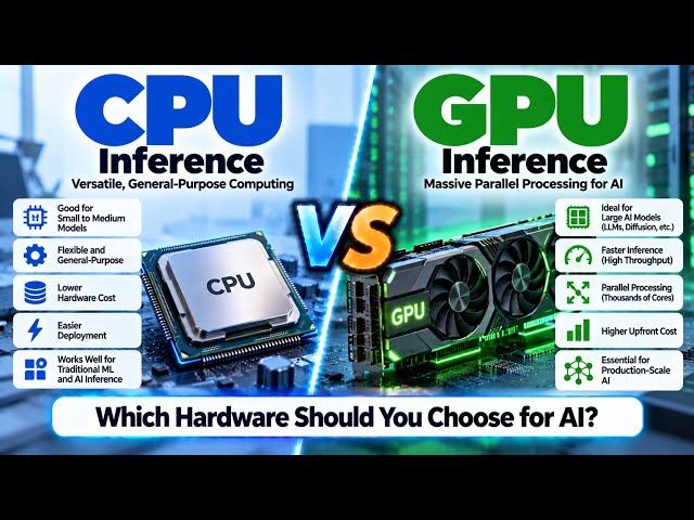 CPU vs GPU Inference | Which Hardware Should You Choose for AI? | Uplatz