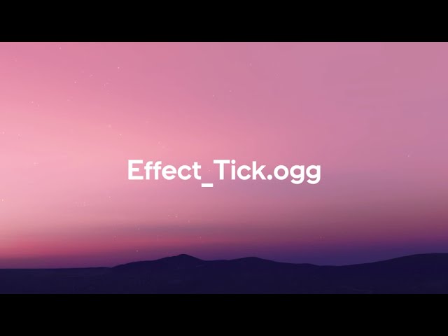 Android UI Sounds