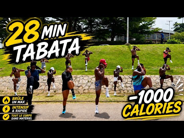28min Tabata : full body( -1000 calories) ;Leg, abs, glutte, arms back… Lose week. 