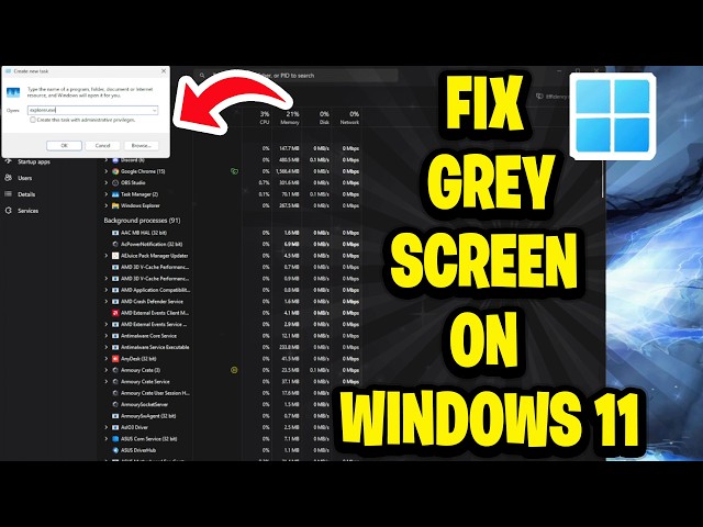 How To Fix Grey Screen On Windows 11