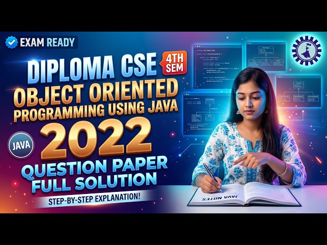 Object Oriented Programming Using Java 2022 PYQ Full Solution | CST 4th Sem Diploma