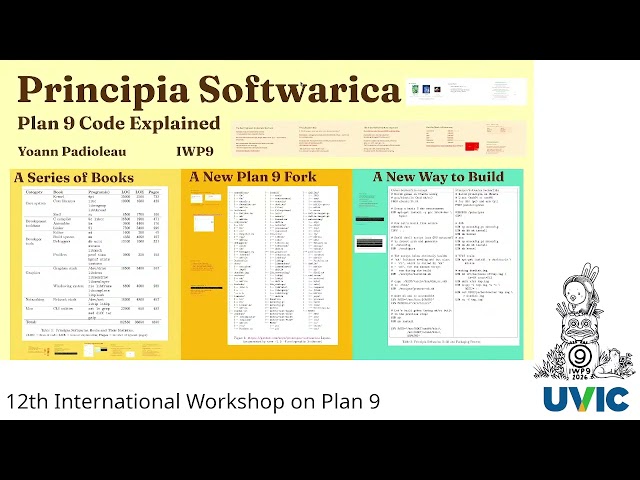 Yoann Padioleau - Principia Softwarica: Plan 9 Code Explained