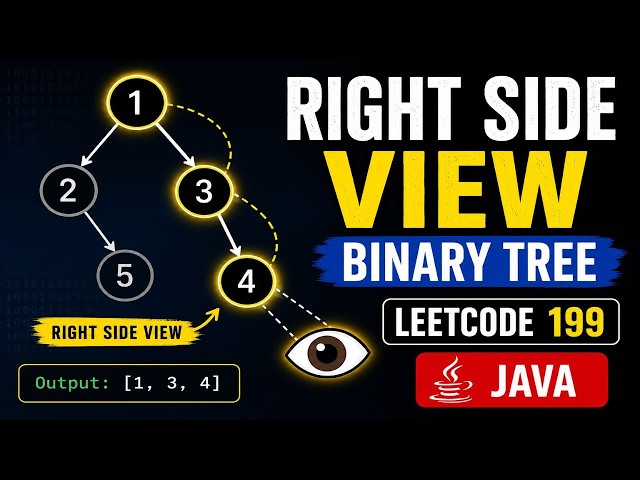 Binary Tree Right Side View 🔥 | LeetCode 199 | Java BFS | Easy Explanation