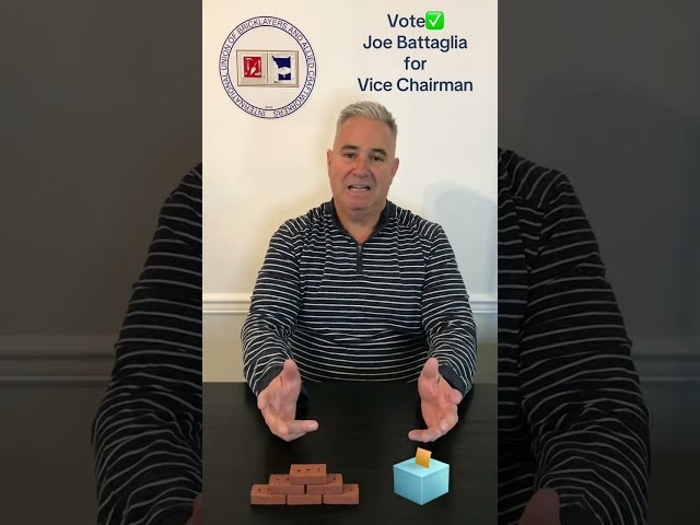 Vote✅ Joe Battaglia for Vice Chairman #iubac #bac #local1 #union #vote #joebattaglia #laborleader